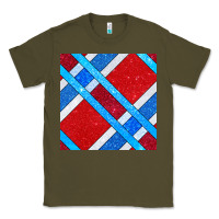 Army Green Glitter 4th Of July Seamless Pattern Classic Tee - BundleAndBundleShop