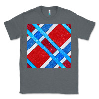 Charcoal Heather Glitter 4th Of July Seamless Pattern Classic Tee - BundleAndBundleShop