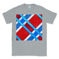 Heather Grey Glitter 4th Of July Seamless Pattern Classic Tee - BundleAndBundleShop