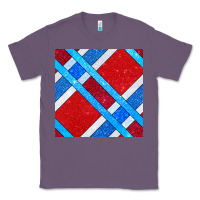 Lavender Glitter 4th Of July Seamless Pattern Classic Tee - BundleAndBundleShop