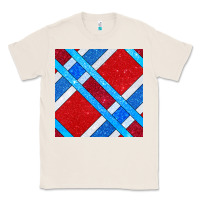 Natural Glitter 4th Of July Seamless Pattern Classic Tee - BundleAndBundleShop