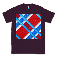 Plum Glitter 4th Of July Seamless Pattern Classic Tee - BundleAndBundleShop