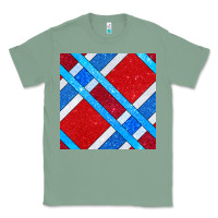 Sage Glitter 4th Of July Seamless Pattern Classic Tee - BundleAndBundleShop