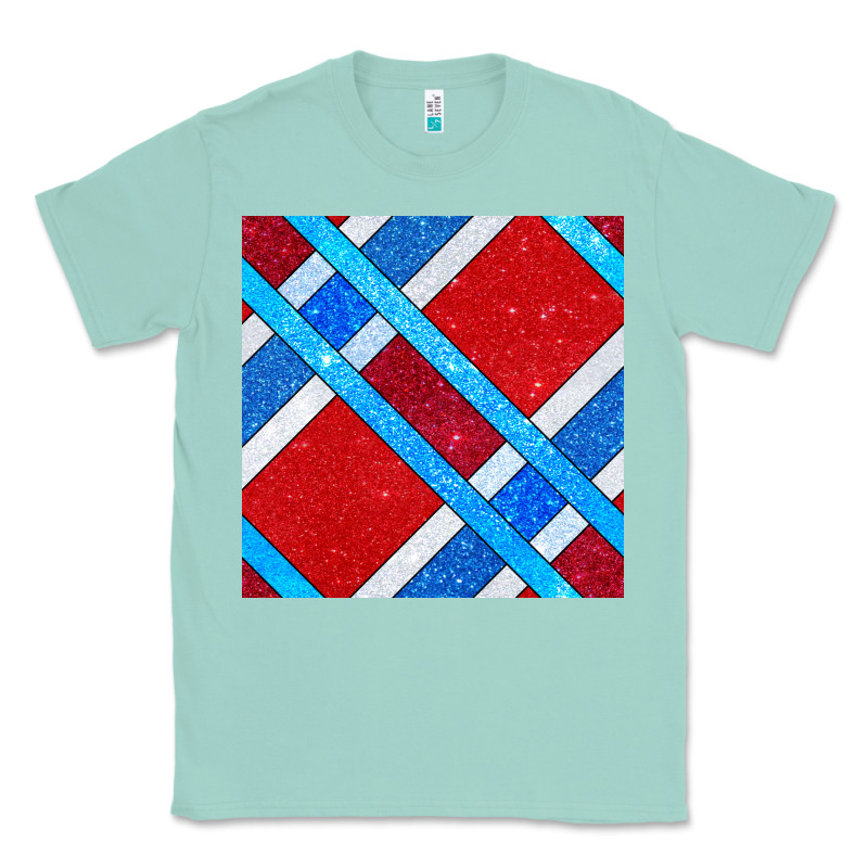 Glitter 4th Of July Seamless Pattern Classic Tee by BundleAndBundleShop | Teevron