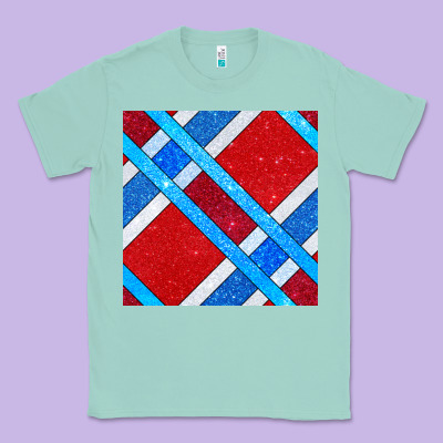 Glitter 4th Of July Seamless Pattern Classic Tee Designed By Bundleandbundleshop
