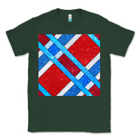 Sports Green Glitter 4th Of July Seamless Pattern Classic Tee - BundleAndBundleShop