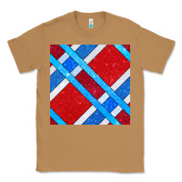 Toasted Coconut Glitter 4th Of July Seamless Pattern Classic Tee - BundleAndBundleShop