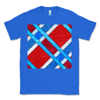 True Royal Glitter 4th Of July Seamless Pattern Classic Tee - BundleAndBundleShop
