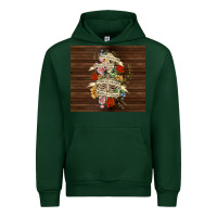 Forest Green kinda emotional with skeleton Urban Hoodie - TumblerDesignByShophia