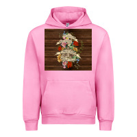Fuchsia Pink kinda emotional with skeleton Urban Hoodie - TumblerDesignByShophia