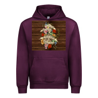 Mauve Wine kinda emotional with skeleton Urban Hoodie - TumblerDesignByShophia