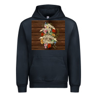 Navy kinda emotional with skeleton Urban Hoodie - TumblerDesignByShophia