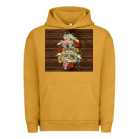 Pigment Peanut Butter kinda emotional with skeleton Urban Hoodie - TumblerDesignByShophia