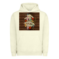 Pigment Pistachio kinda emotional with skeleton Urban Hoodie - TumblerDesignByShophia