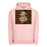 Pigment Salmon kinda emotional with skeleton Urban Hoodie - TumblerDesignByShophia