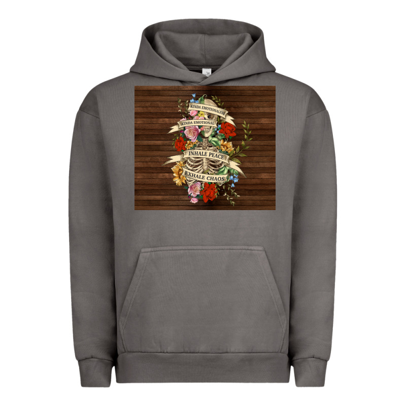 Kinda Emotional With Skeleton Urban Hoodie by TumblerDesignByShophia | Teevron