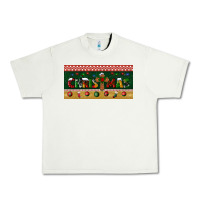 Pistachio christmas with cross license plate Urban Heavy Tee - BundleAndBundleShop