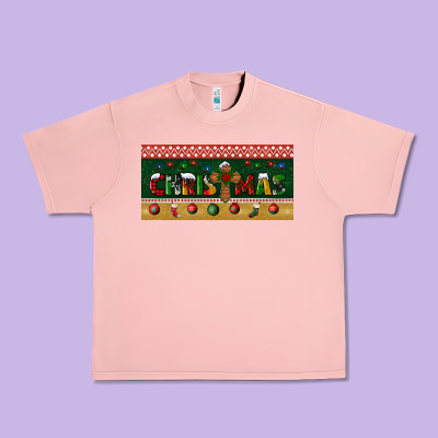Christmas With Cross License Plate Urban Heavy Tee Designed By Bundleandbundleshop