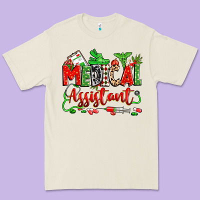 Christmas Medical Assistant Premium Tee Designed By Zillion Design Studio