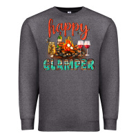Charcoal Heather Happy Glamper Camp Premium Sweatshirt - BundleAndBundleShop