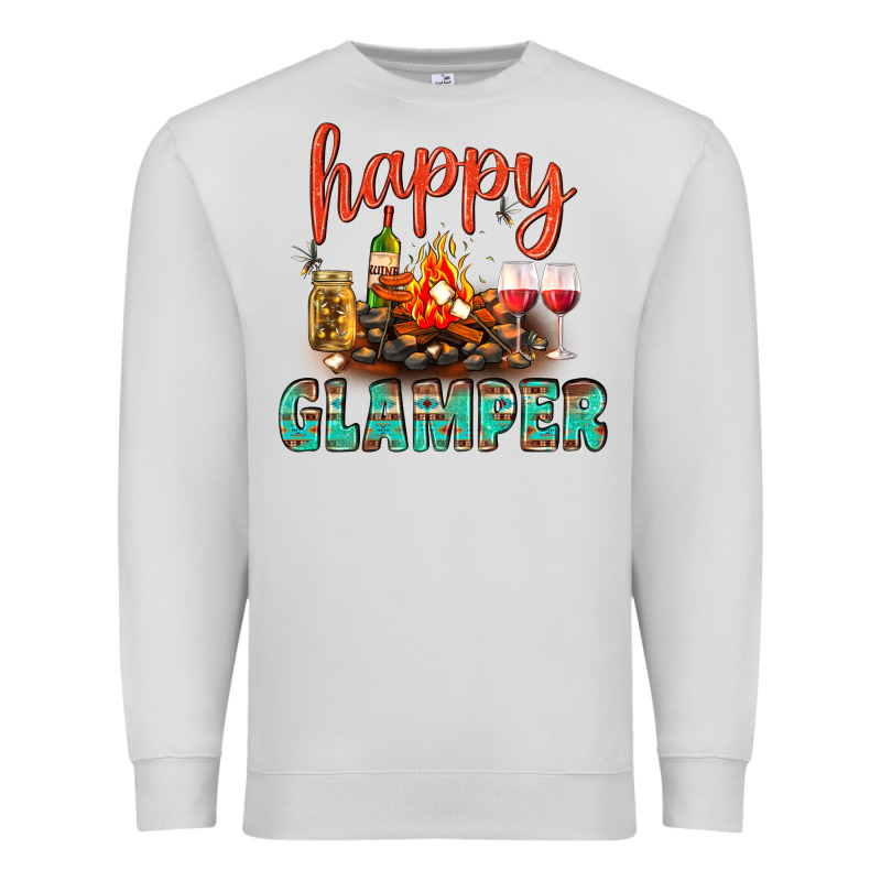 Happy Glamper Camp Premium Sweatshirt by BundleAndBundleShop | Teevron