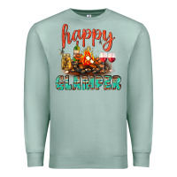 Seafoam Happy Glamper Camp Premium Sweatshirt - BundleAndBundleShop