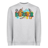 Heather Grey bartender Heavyweight Sweatshirt - AdoDesignShop
