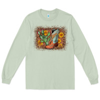 Matcha cowboy boots cactus leopard Long Sleeve Tee - AdoDesignShop