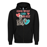 Black kinda broke kinda bougie Zipper Hoodie - MaliasSmallBusiness
