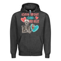 Charcoal Heather kinda broke kinda bougie Zipper Hoodie - MaliasSmallBusiness
