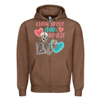 Chestnut kinda broke kinda bougie Zipper Hoodie - MaliasSmallBusiness
