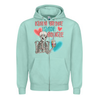 Seafoam kinda broke kinda bougie Zipper Hoodie - MaliasSmallBusiness