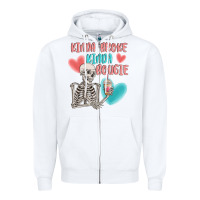 White kinda broke kinda bougie Zipper Hoodie - MaliasSmallBusiness