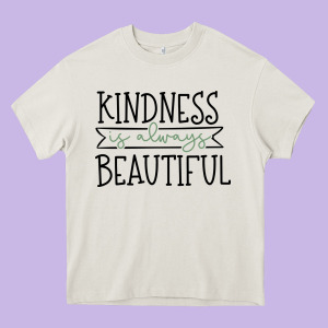 Kindness Heavy Core Tee Designed By Unal Design