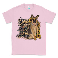 Bubblegum Pink Life is better with a German Shepherd Classic Tee - JahusDesignShop