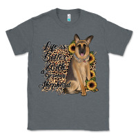 Charcoal Heather Life is better with a German Shepherd Classic Tee - JahusDesignShop