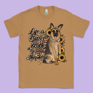 Life Is Better With A German Shepherd Classic Tee Designed By Jahusdesignshop