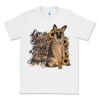 White Life is better with a German Shepherd Classic Tee - JahusDesignShop