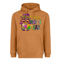 Meerkat Happy Mardi Gras With Gnome Heavyweight Hoodie - BundleAndBundleShop