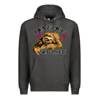 Charcoal Heather Valentine Sloth, I Love You Slow Much Premium Hoodie - Bettercallsaul