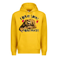 Lemon Valentine Sloth, I Love You Slow Much Premium Hoodie - Bettercallsaul