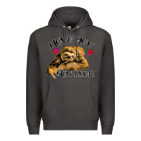 Smoke Valentine Sloth, I Love You Slow Much Premium Hoodie - Bettercallsaul