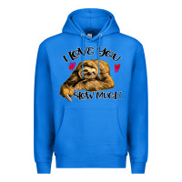 True Royal Valentine Sloth, I Love You Slow Much Premium Hoodie - Bettercallsaul