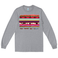 Heather Grey aztec western leopard cowhide background Long Sleeve Tee - AdoDesignShop