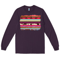 Plum aztec western leopard cowhide background Long Sleeve Tee - AdoDesignShop