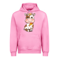 Fuchsia Pink Cartoon Cow Urban Hoodie - HowdyJamesFarm