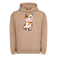 Pigment Burro Cartoon Cow Urban Hoodie - HowdyJamesFarm