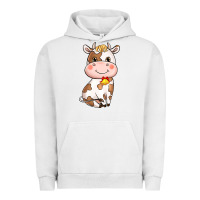 Pigment Lunar Rock Cartoon Cow Urban Hoodie - HowdyJamesFarm
