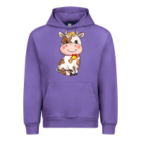 Tulip Cartoon Cow Urban Hoodie - HowdyJamesFarm