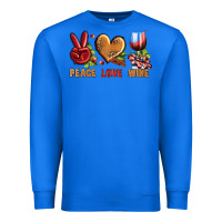 True Royal Peace Love Wine Premium Sweatshirt - BundleAndBundleShop